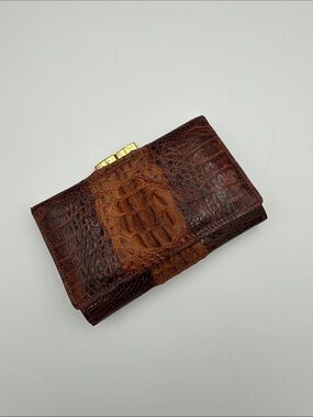 vintage hornback crocodile wallet